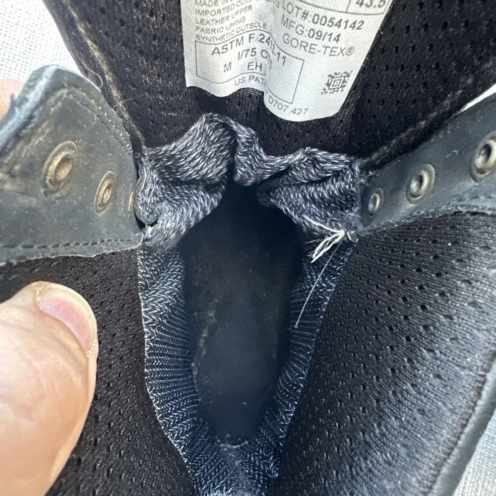Danner Quarry USA‎ Gore-Tex Work Boots Men's 9.5 Black Vibram EH Safety Made USA